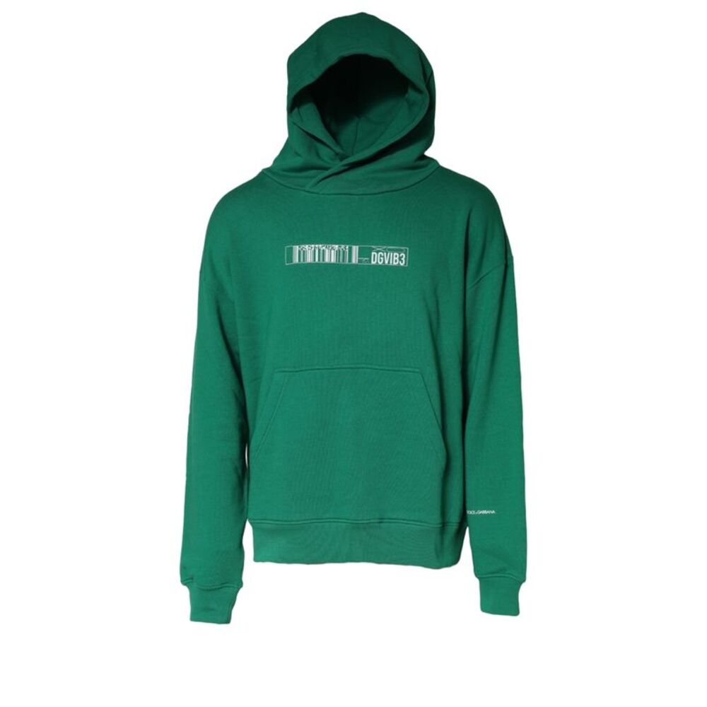 Dolce & Gabbana Green DGVIB3 Cotton Hoodie Sweatshirt Men's Sweater